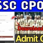 SSC CPO SI Admit Card